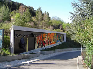 Le mur de Moretti, intitulé l'alphabet
